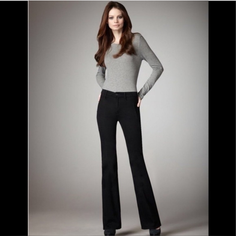 MOTHER The Drama Dashing & Dangerous Black Flare Pants